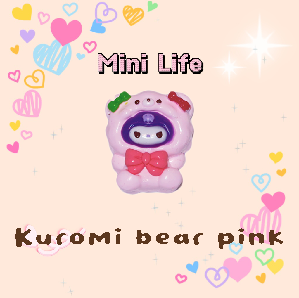 Kuromi bear pink